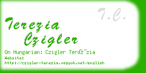 terezia czigler business card